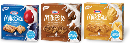 Kraft Milkbite Milk and Granola Bars