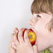 Boy eating Apple