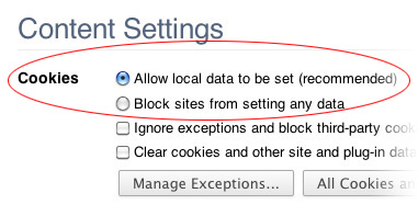Content Settings