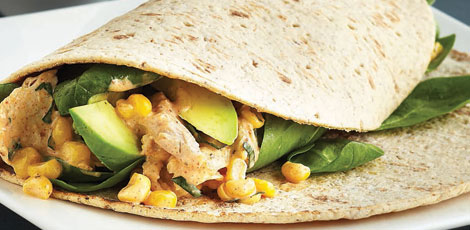 Cajun Chicken Salad Wraps