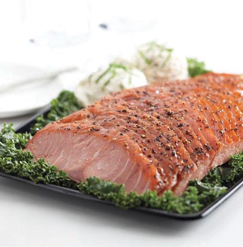 Signature Cracked PepperEncrusted Smoked Salmon Platter HyVee