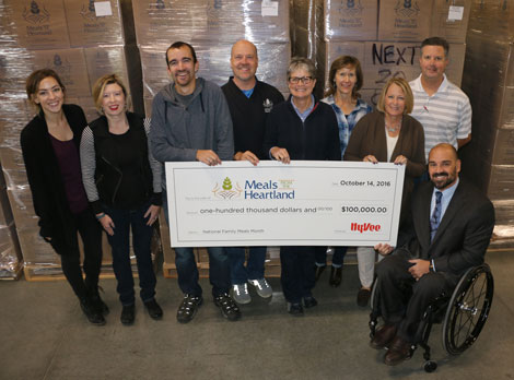 Meals from the Heartland check presentation