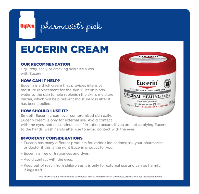 December Pharmacist's pick of the month - Eucerin Cream