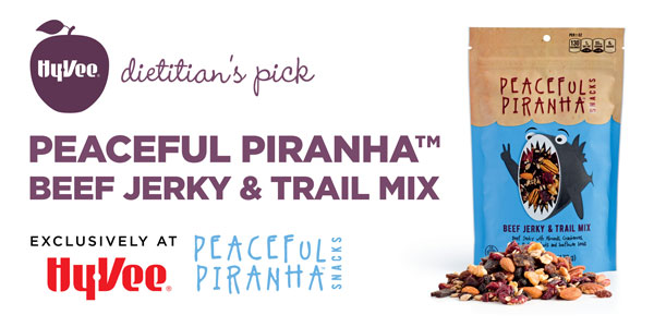Peacfeul Piranha Beef Jerky & Trail Mix