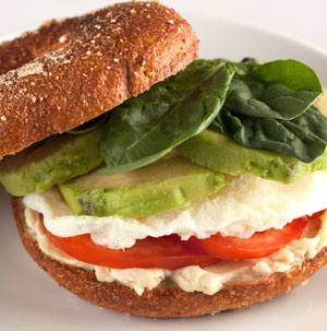 Power Breakfast Bagel Sandwich