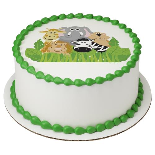 Jungle Animals Round Cake 19268