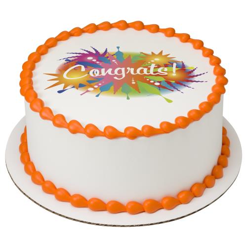 Congrats Round Cake 20143 HyVee Aisles Online Grocery Shopping