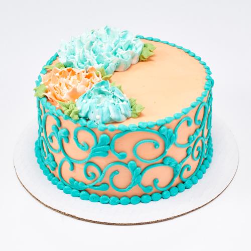 Aruba Lace Double Layer Round Cake 141 (7-inch)