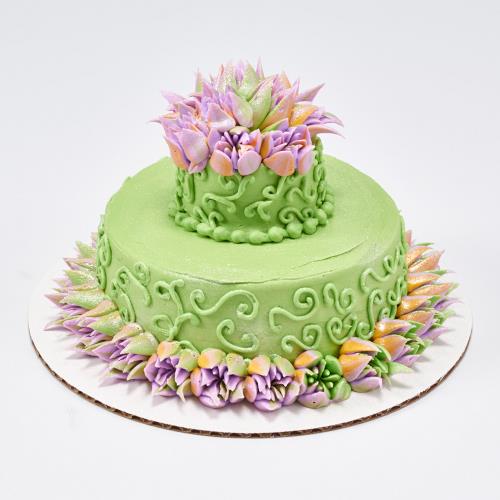Spring Tulip Tiered Cake 150 (5-inch Base)